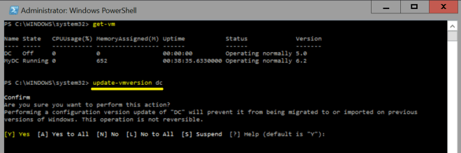 update-vmversion